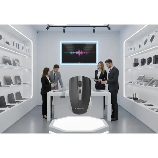 Techmade Gembird Mouse Senza Fili Space Grey Black