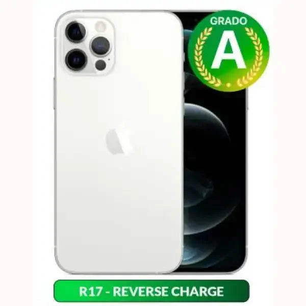 Apple iPhone con retro bianco e fotocamera a tripla lente, compatibile con la ricarica inversa