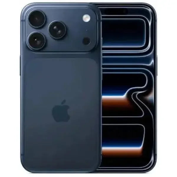 Apple iPhone 17 Pro in blu scuro con tripla fotocamera e display brillante