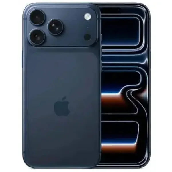 Apple iPhone 17 Pro Max in blu con fotocamera a tripla lente e display luminoso