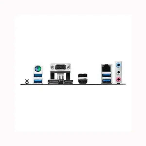 Porte posteriori della scheda madre ASUS con USB, VGA, HDMI, Ethernet e jack audio