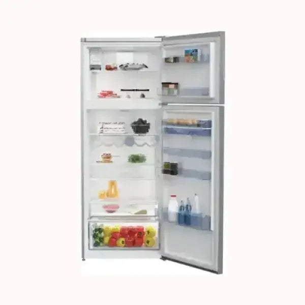 Frigorifero BEKO a due porte con scomparti interni organizzati e cassetto verdura trasparente