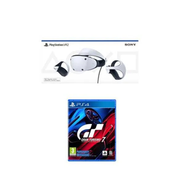 Bundle PS5 Visore VR2 + Gioco PS4 Gran Turismo 7 Controller