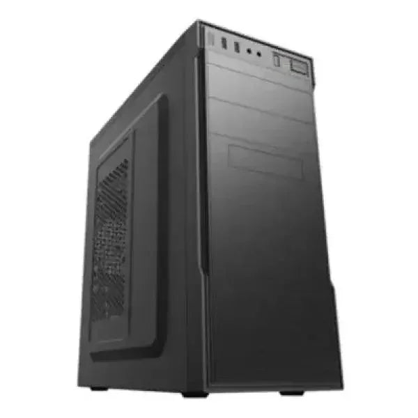 Case PC Encore in nero con design semplice e porte di accesso nella parte anteriore