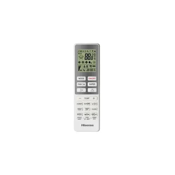 Telecomando per condizionatore HISENSE con display digitale e controlli intuitivi
