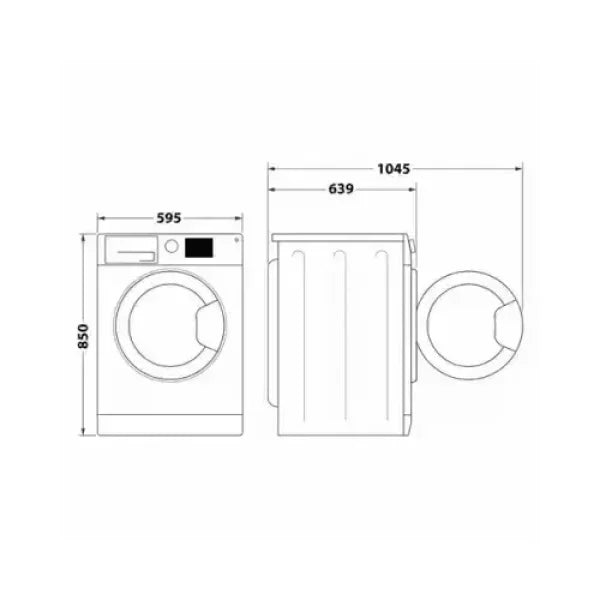 HOTPOINT LAVATRICE 10KG INVERTER VAPORE A 1400GIRI NF1046WK IT Lavatrici