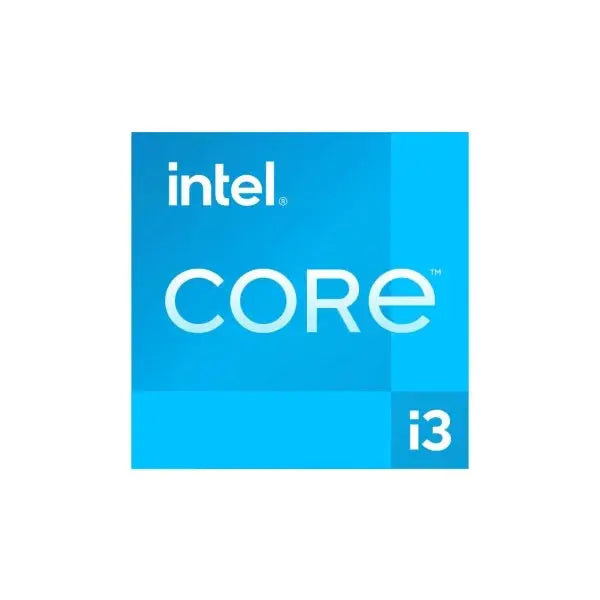 Scatola di INTEL CPU Core i3 con design blu e logo Intel ben visibile