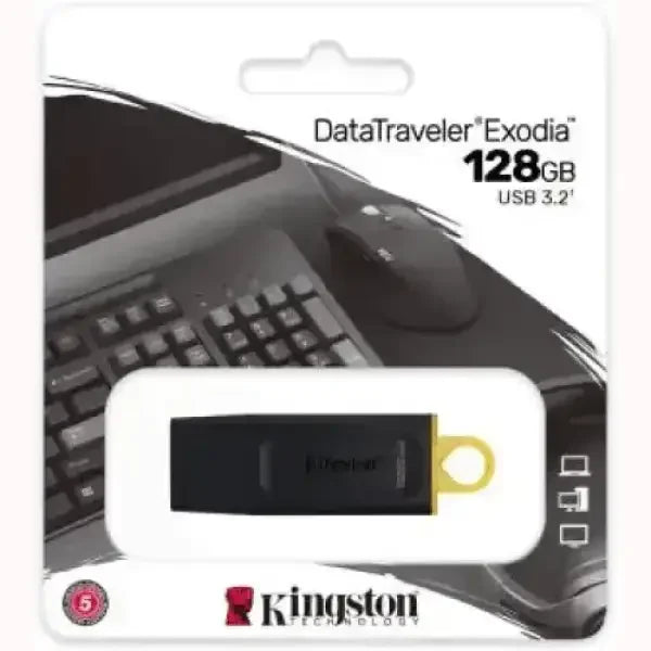 Chiavetta USB Kingston DataTraveler Exodia 128GB USB 3.2 accessorio informatica