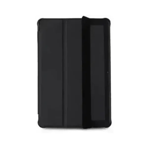 Custodia per tablet nera Microtech tipo book con chiusura a libro protezione slim e supporto