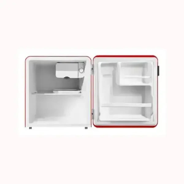 Frigorifero MIDEA compatto bianco con interno spazioso e ripiani regolabili aperto