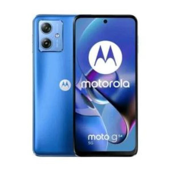 Smartphone Motorola Moto G in colore blu con doppia fotocamera posteriore e display frontale a tutto schermo
