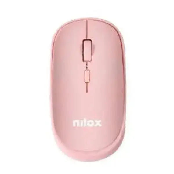 Mouse Nilox in rosa con design elegante e connesso senza fili per il tuo computer