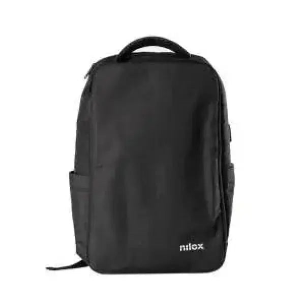 Zaino nero Nilox per accessori informatica con scomparti multipli e manico superiore