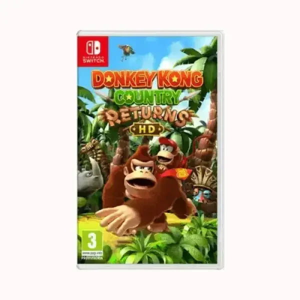 Copertina del gioco Donkey Kong Country Returns HD per Nintendo Switch prodotto da NINTENDO