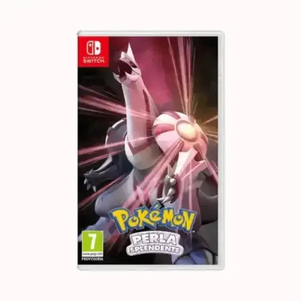 Copertina del gioco Pokémon Perla Splendente per console NINTENDO Switch con immagine di Dialga