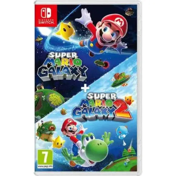 Gioco Nintendo Switch Super Mario Galaxy con Mario e Yoshi in un'avventura spaziale