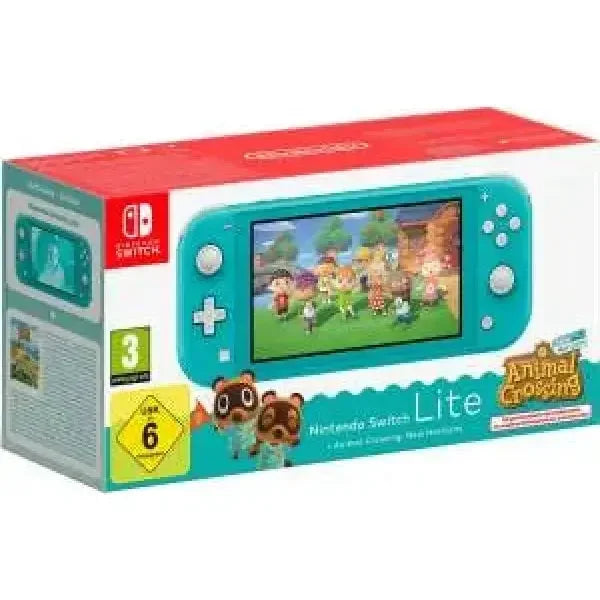 Nintendo Switch Lite in Azzurro con gioco Animal Crossing per divertimento portatile