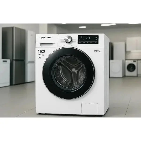 Lavatrici Samsung 11KG Wi-Fi AI con centrifuga a 1400 giri per un pulito impeccabile