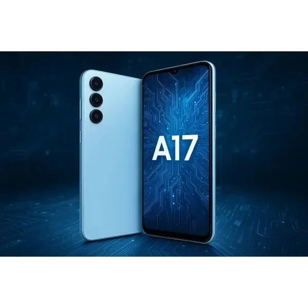 Smartphone Samsung SM-A175 con schermo A17 e design elegante in blu