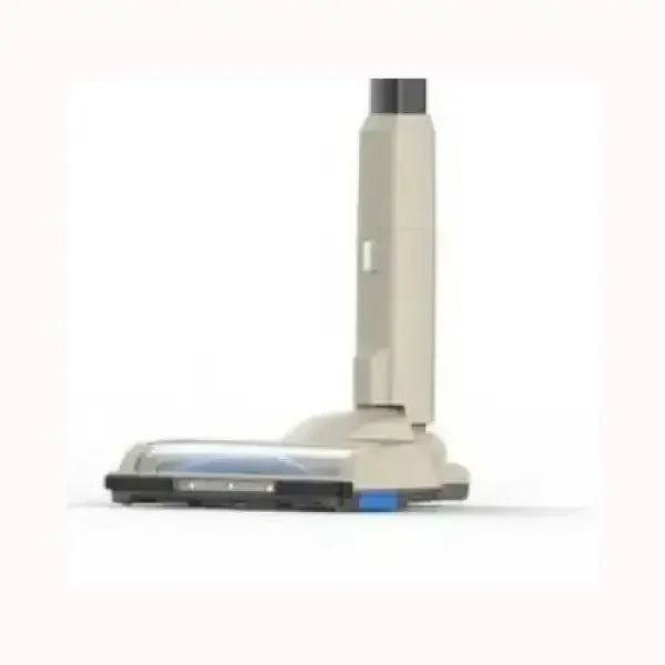 Scopa elettrica Princess grigia con design compatto e base trasparente per pulizie efficienti