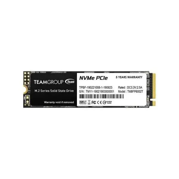 Disco rigido TEAM GROUP NVMe PCIe M.2 con garanzia di 5 anni per prestazioni elevate