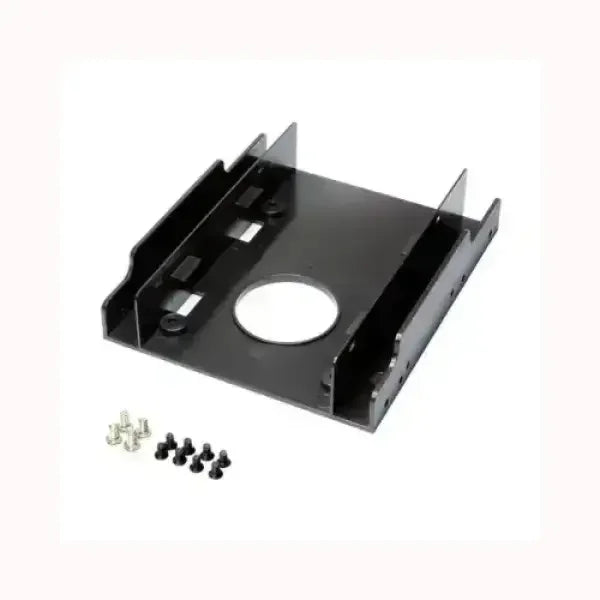 Supporto in metallo nero LC-Power per accessori informatici con foro centrale Tecno