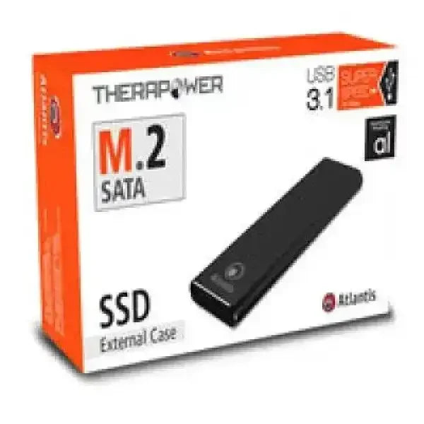 Custodia esterna SSD M.2 SATA USB 3.1 nera Atlantis accessori informatica