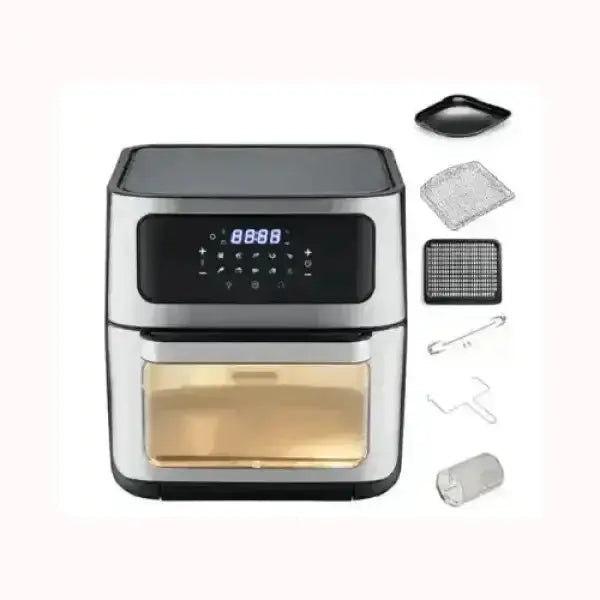 Friggitrice ZEPHIR multifunzione con display digitale e accessori per cucina versatile