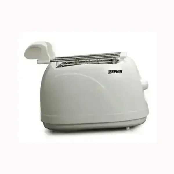 Tostapane ZEPHIR bianco con leva laterale e design compatto per uso domestico