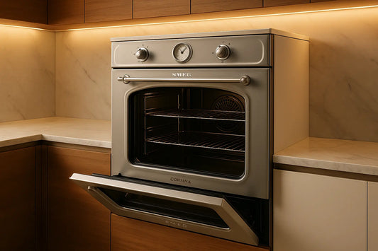 Forno Incasso Ventilato Smeg con design elegante e interni spaziosi per una cottura uniforme