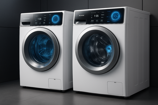 Lavatrici multifunzionali moderne con design elegante e funzionalità avanzate per la gestione del bucato