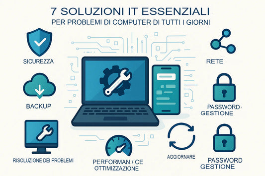 Le 7 Soluzioni Salvavita per risolvere problemi IT quotidiani con sicurezza, backup e gestione delle password