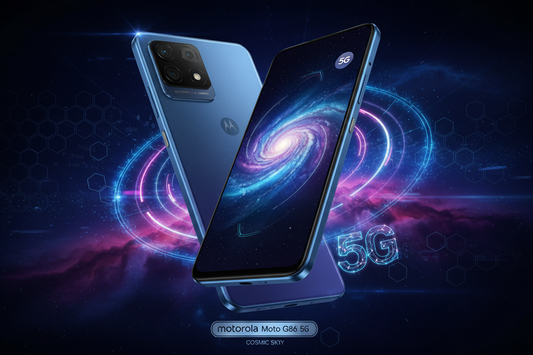 Motorola Moto G86 5G in Cosmic Sky con design innovativo e connettività 5G avanzata