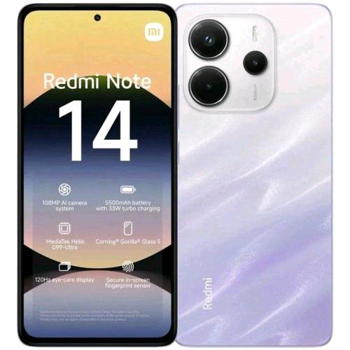 Xiaomi Redmi Note 14 6+128GB 6.67" 4G Mist Purple EU