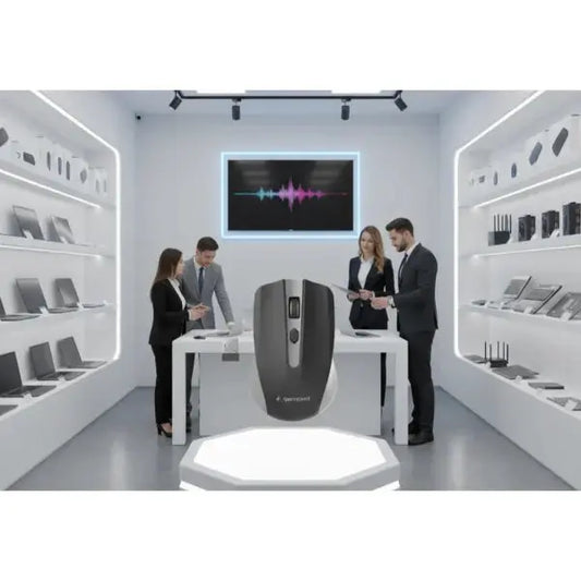 Techmade Gembird Mouse Senza Fili Space Grey Black