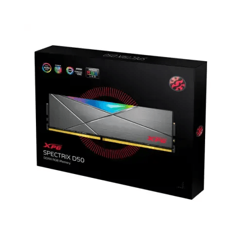 ADATA DDR4 16GB 3200MHZ XPG SPECTRIX D50 RGB AX4U320016G16A-ST50 CL16 - TecnoRoyal