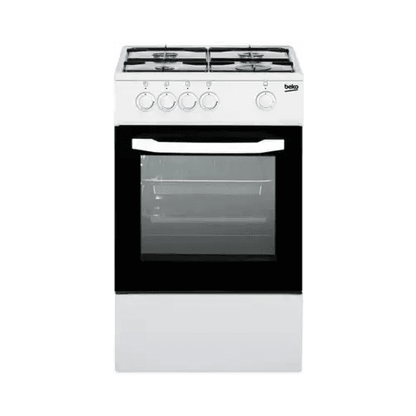 BEKO CUCINA A GAS 4 BRUCIATORI FORNO GAS 54LT 50x50 BIANCO CSG42001FW - TecnoRoyal