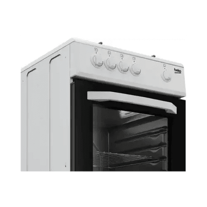 BEKO CUCINA A GAS 4 BRUCIATORI FORNO GAS 54LT 50x50 BIANCO CSG42001FW - TecnoRoyal