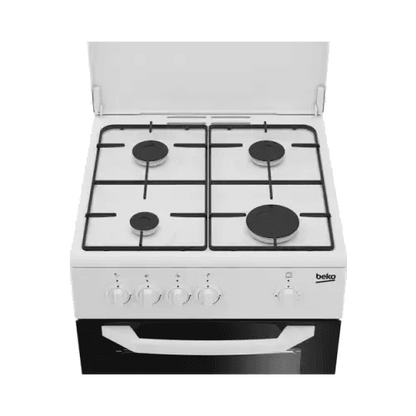 BEKO CUCINA A GAS 4 BRUCIATORI FORNO GAS 54lt 50x50 BIANCO CSG42009DW - TecnoRoyal