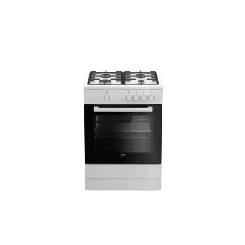 BEKO CUCINA A GAS 4 BRUCIATORI FORNO GAS 64LT 60x60 BIANCO FSG62000DW - TecnoRoyal