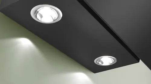 BOSCH CAPPA DESIGN IN VETRO A MURO 60CM 220W LUCE LED NERO DWK65DK60 - TecnoRoyal