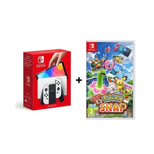 BUNDLE NINTENDO SWITCH CONSOLE OLED BIANCA + GIOCO POKEMON SNAP - TecnoRoyal