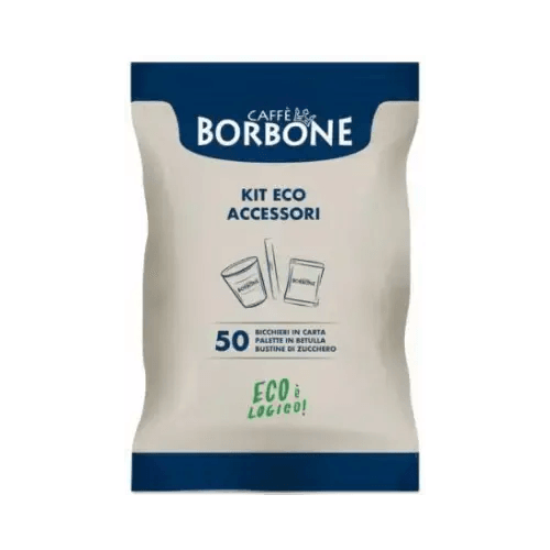 Borbone Kit Accessori EcoLogico 50pz Bicchierini+Bus.Zucc+Palette - TecnoRoyal