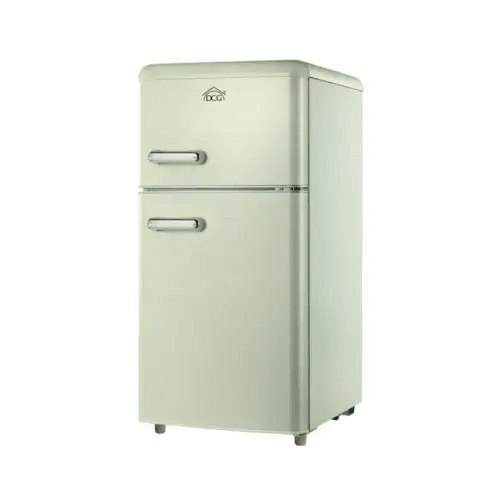 DCG FRIGO DOPPIA PORTA LINEA RETRO' 100LT E CREMA MF100CCDP - TecnoRoyal