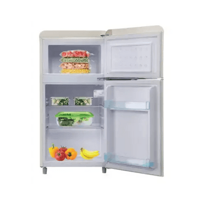 DCG FRIGO DOPPIA PORTA LINEA RETRO' 100LT E CREMA MF100CCDP - TecnoRoyal