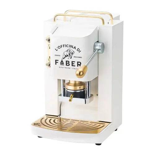 FABER MACCHINA DA CAFFE' A CIALDE PRO DELUXE PURE WHITE - TecnoRoyal