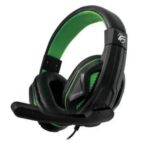 Fenner Tech Cuffie Gaming Soundgame + Microfono PC/Console Green - TecnoRoyal