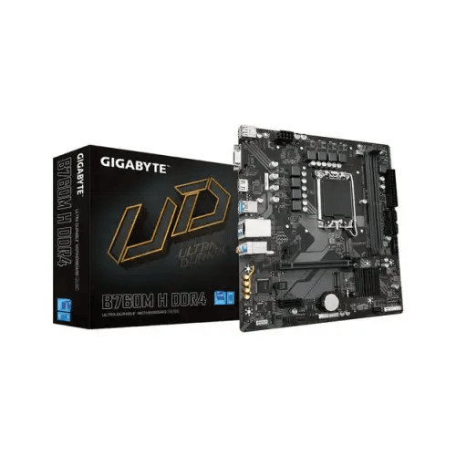 GIGABYTE MB 1700 12/13°GEN. B760M H D4 2xDDR4 4xSATA M.2 VGA/HDMI - TecnoRoyal