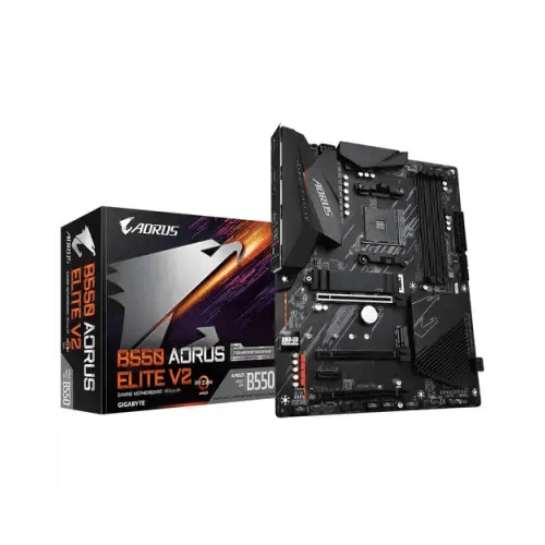 GIGABYTE MB AM4 B550 AORUS ELITE V2 4xDDR4 4xSATA RAID M.2 RGB HDMI/DP - TecnoRoyal