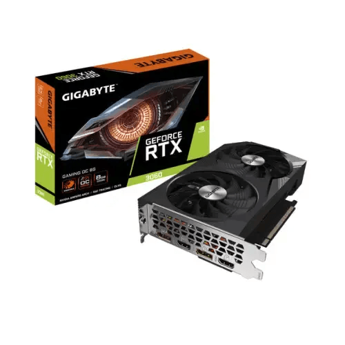 GIGABYTE VGA RTX 3060 GAMING OC8GB HDMI/DP GDDR6 GV-N3060GAMING OC-8GD - TecnoRoyal